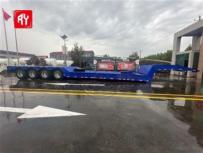 Trailer semi -cama de 4 eixo de 100 toneladas