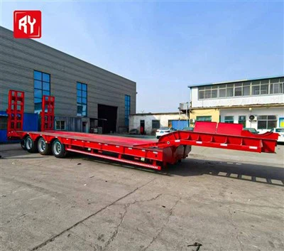 Trailer de caminhão de equipamentos baixos de cama baixa