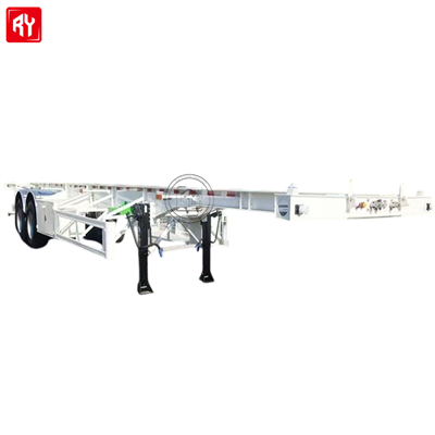 Caminhão de chassi de esqueleto de aço de 40 pés 2 eixos